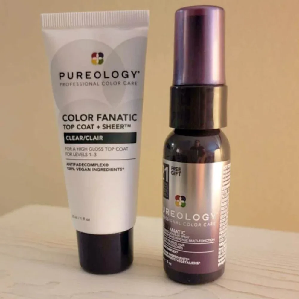 Pureology Color Fanatic Top Coat Hair Gloss + Multi-Tasking Leave-in Spray Minis